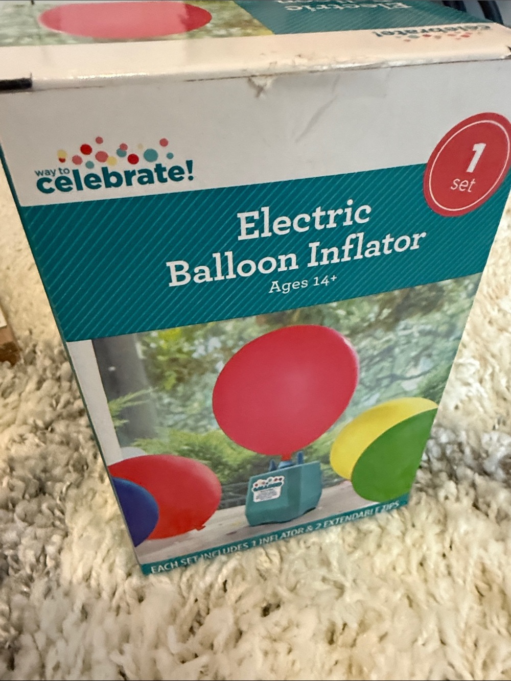 Electric Balloon Inflator in Teal - 1 Set